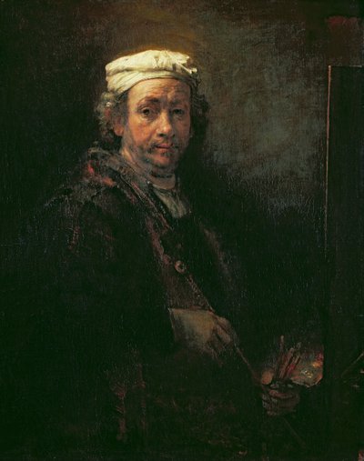 Portrait of the Artist at his Easel by Rembrandt van Rijn